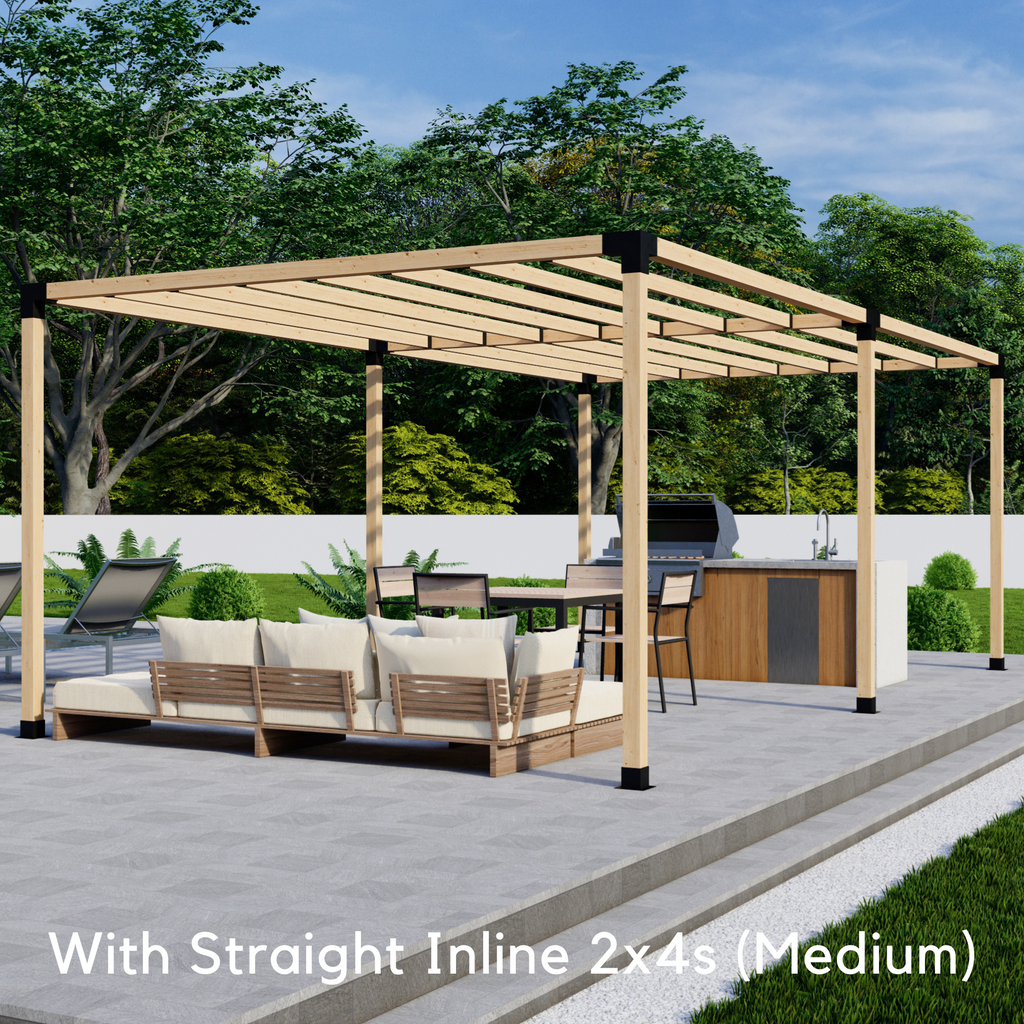 DIY Pergola Frame Kit w/ Brackets for Pergola Posts