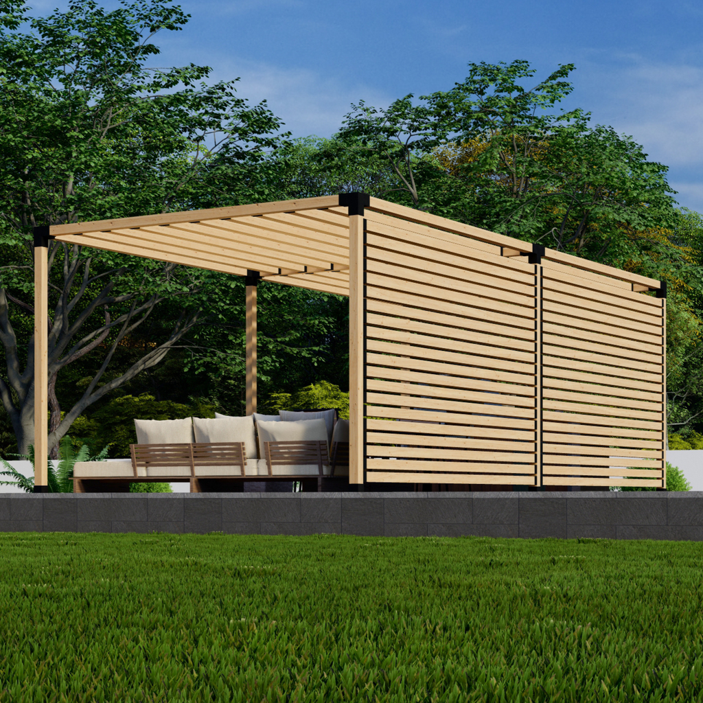 DIY Walled Pergola Kit