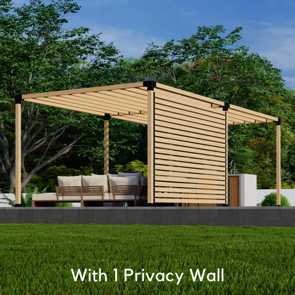Kit for a Patio Pergola With Shade