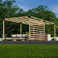 Kit for Building a Pergola Over Patio