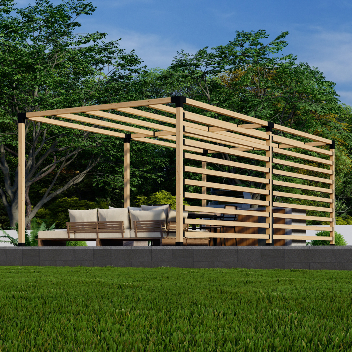 Back Patio Pergola Kit