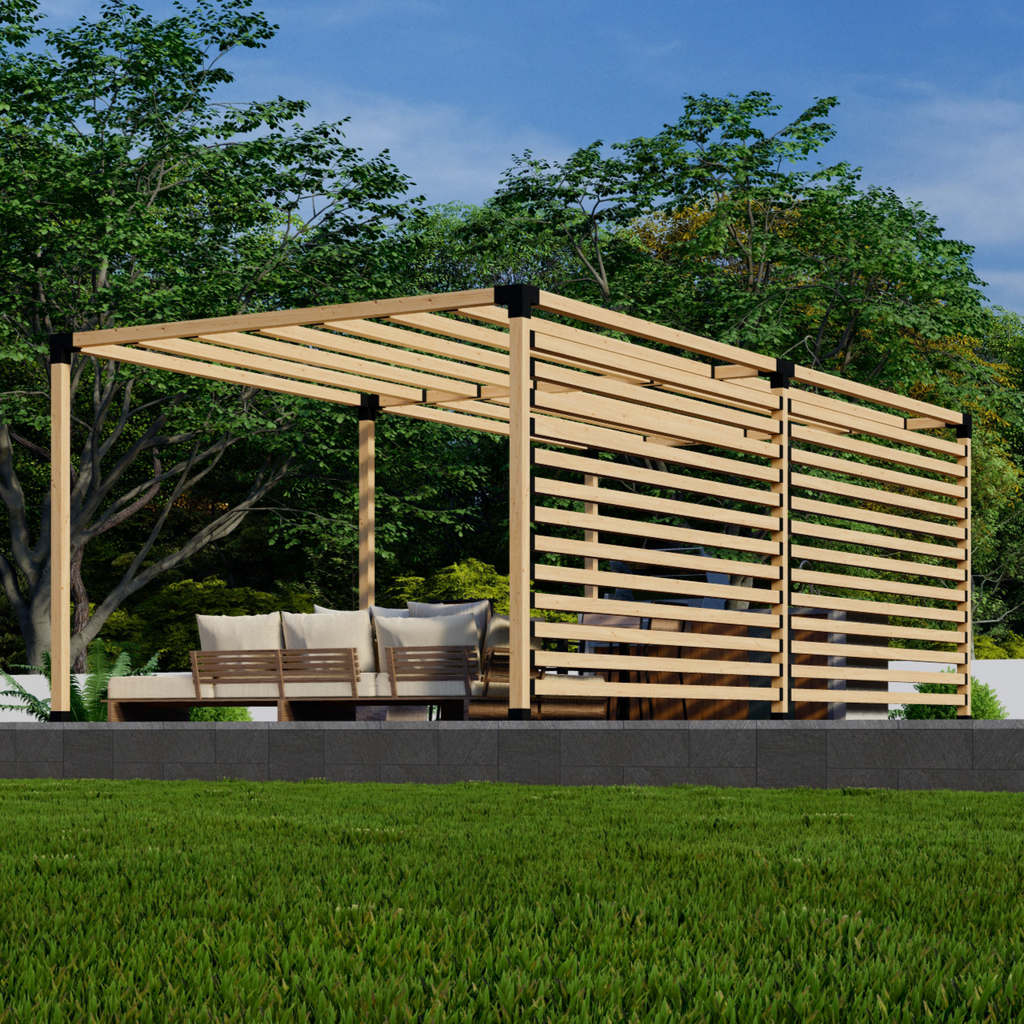 Kit for a Pergola With Privacy Panels