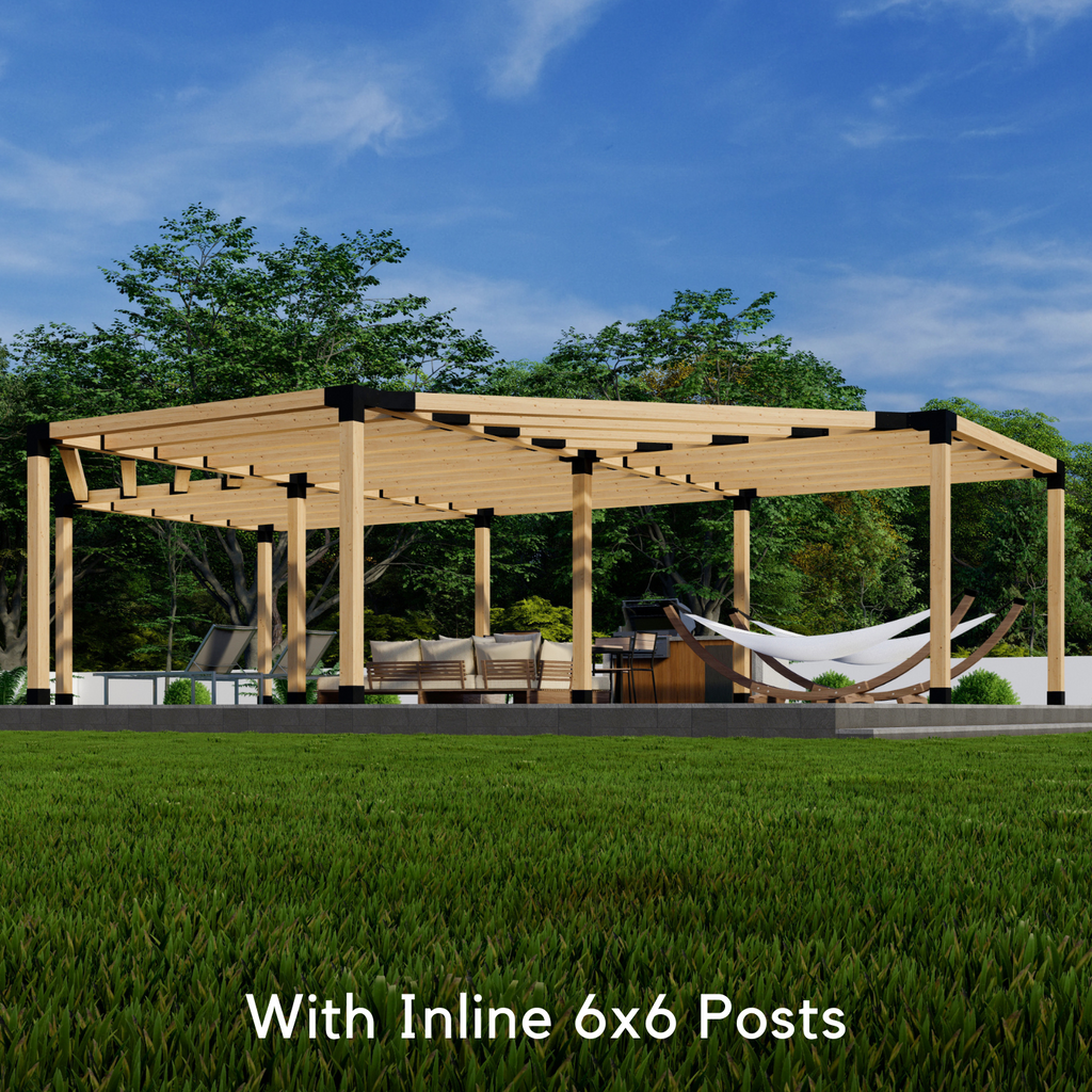 Half-Octagon Pergola Kit - For a 6-Block Pergola Any Size Up to 36' x 24'