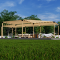 Kit for a Half-Circle Pergola With Roof - Any Size Up to 36' x 24'