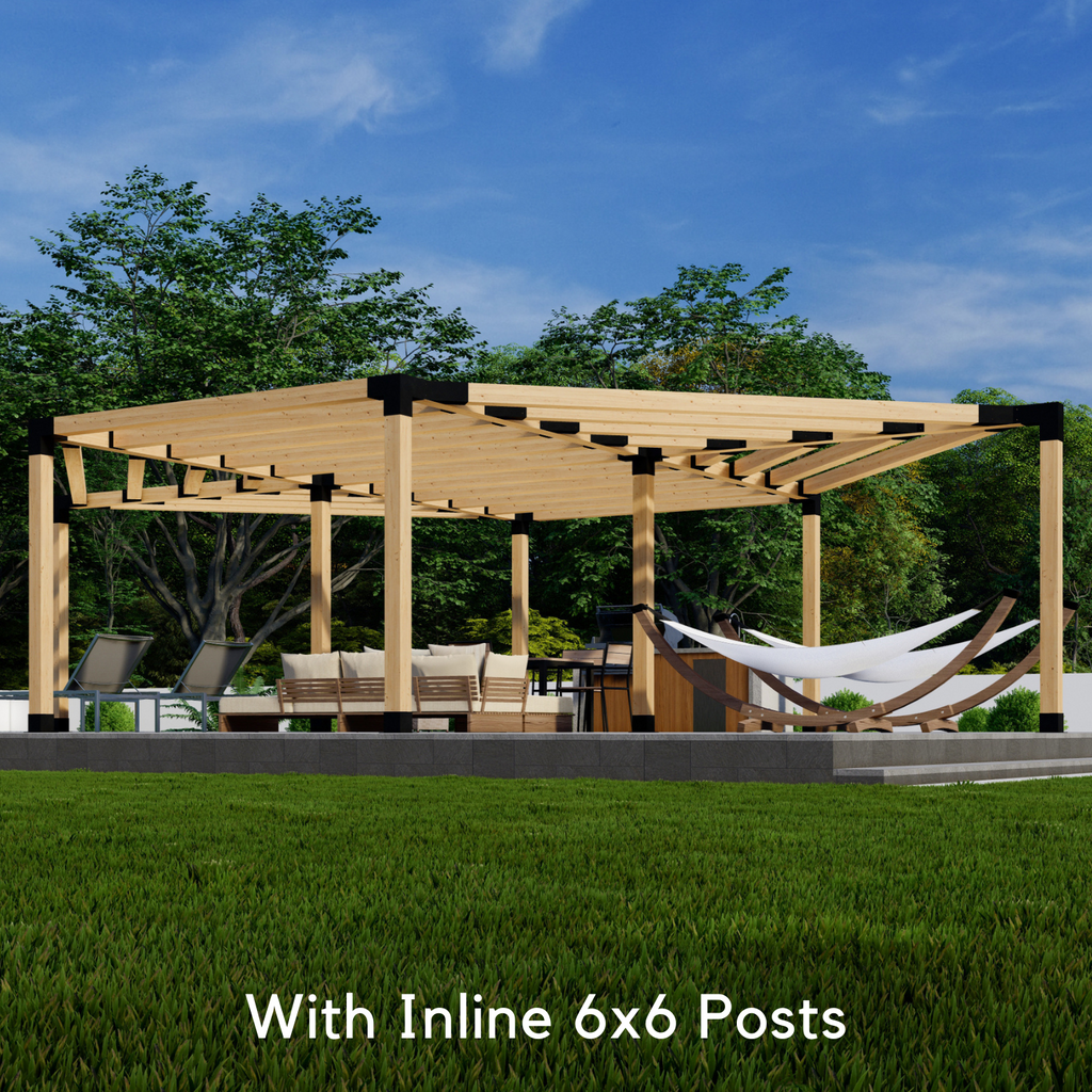 Hexagon Pergola Kit - For a Freestanding Pergola Up to 36' x 24'