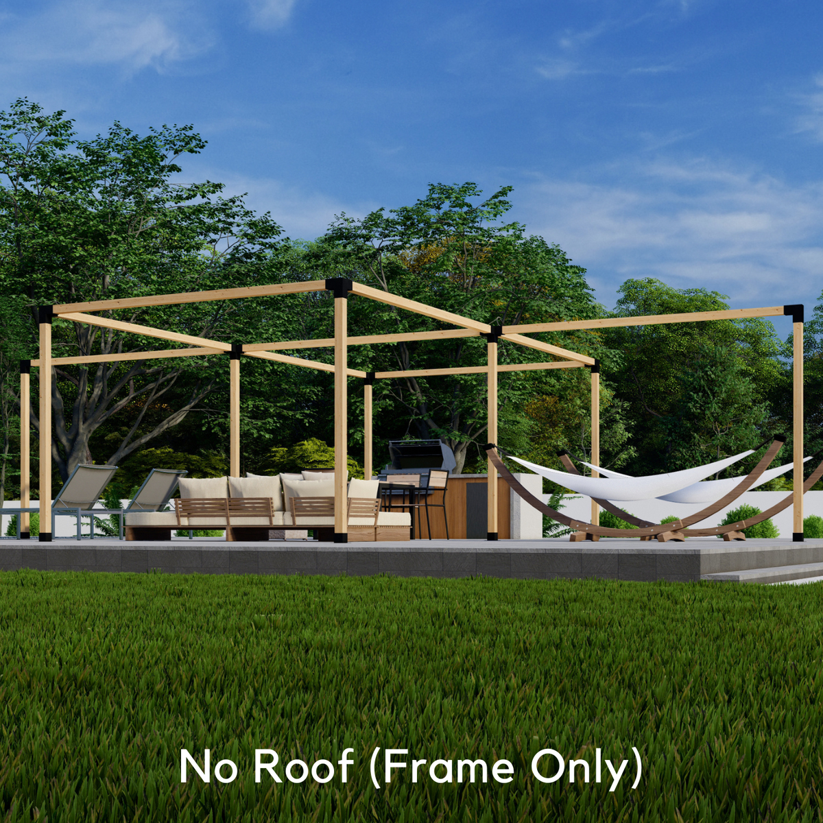 6-Sided Pergola Kit - For a Free-Standing Pergola Up to 36' x 24'