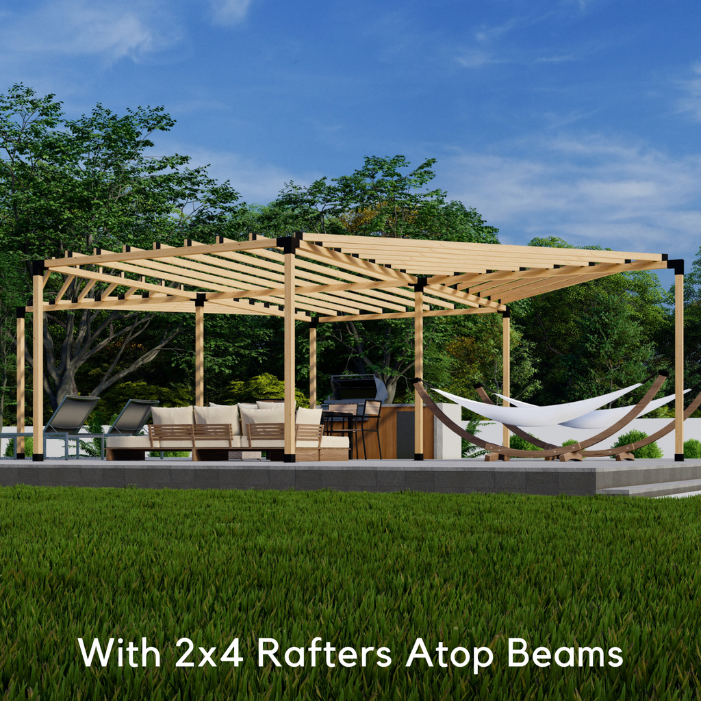 6-Sided Pergola Kit - For a Free-Standing Pergola Up to 36' x 24'