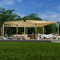 6-Sided Pergola Kit - For a Free-Standing Pergola Up to 36' x 24'