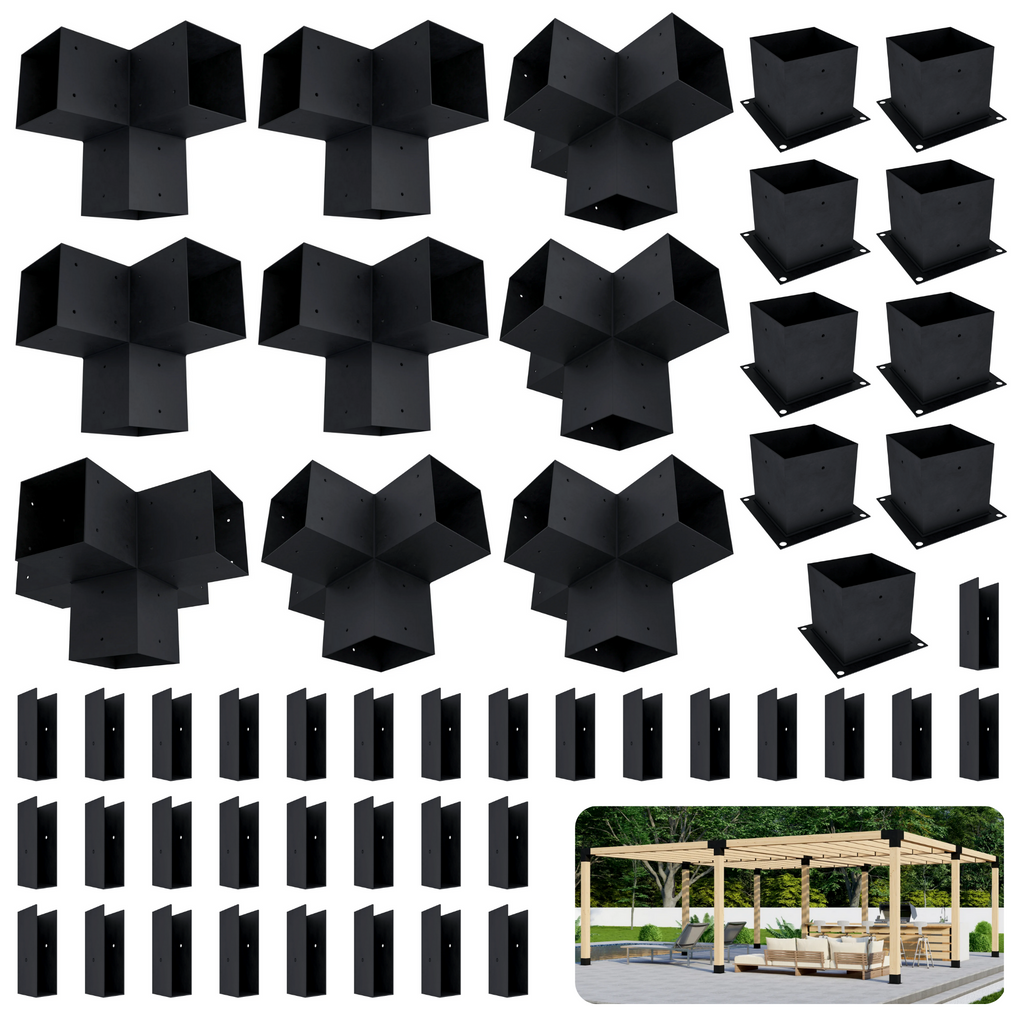 Pergola autoportante 22' x 14' avec toit