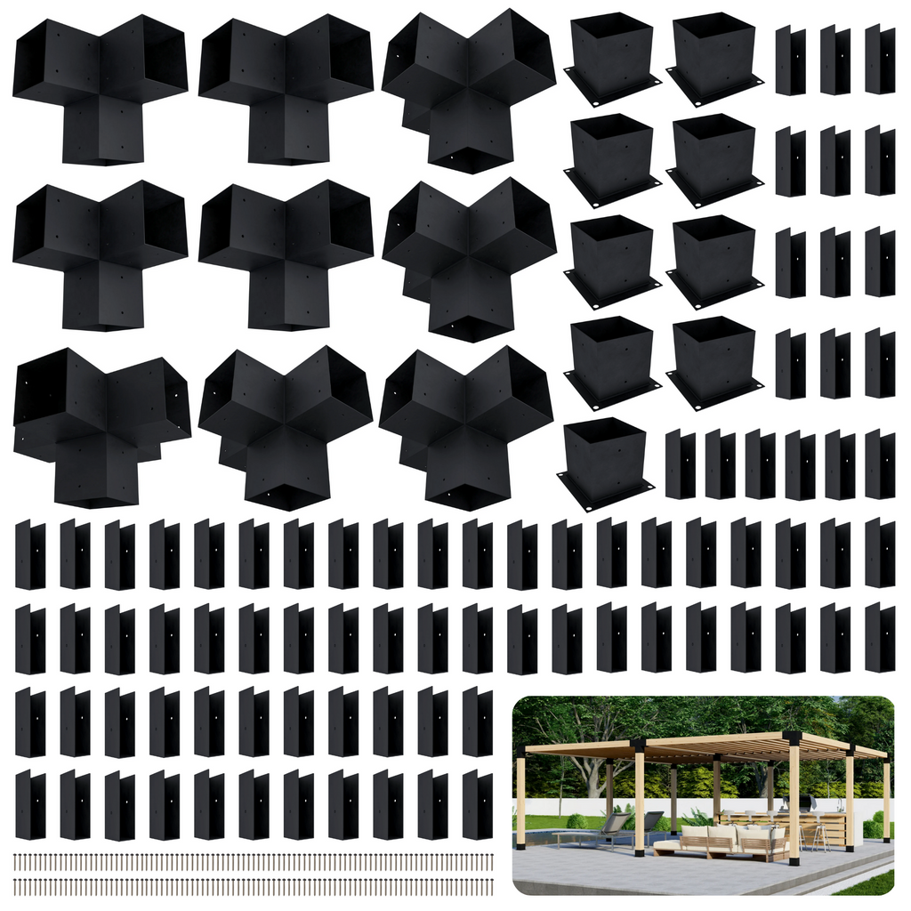 Pergola autoportante 14' x 20' avec toit
