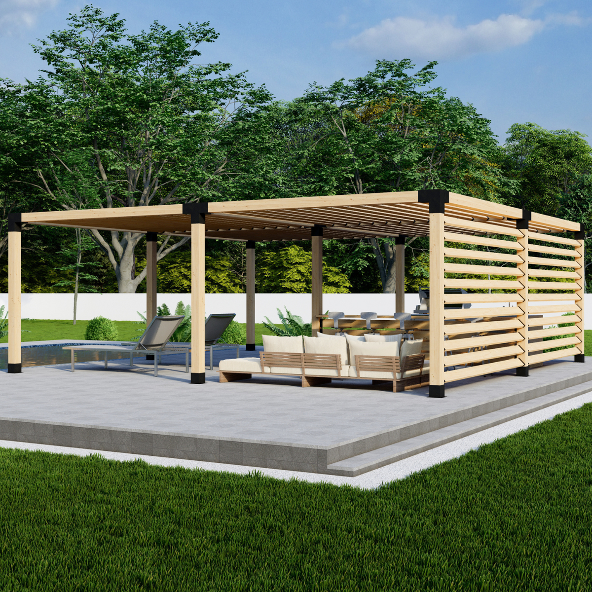 Bracket Kit for Building a Pergola Structure