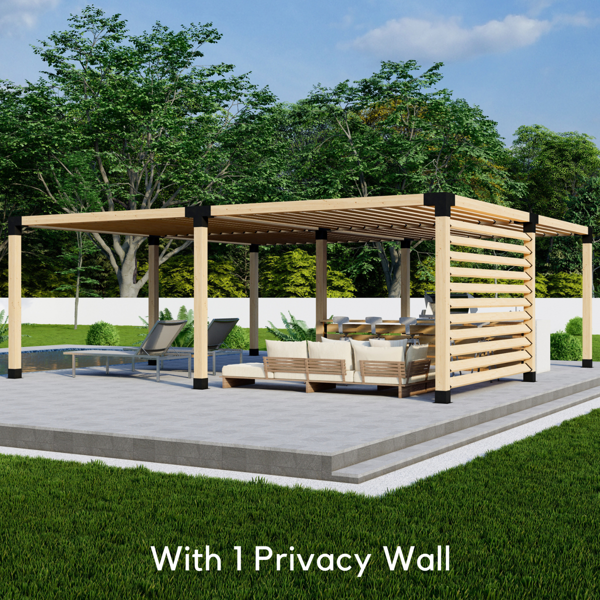 Bracket Kit to Build a Wood Freestanding Pergola