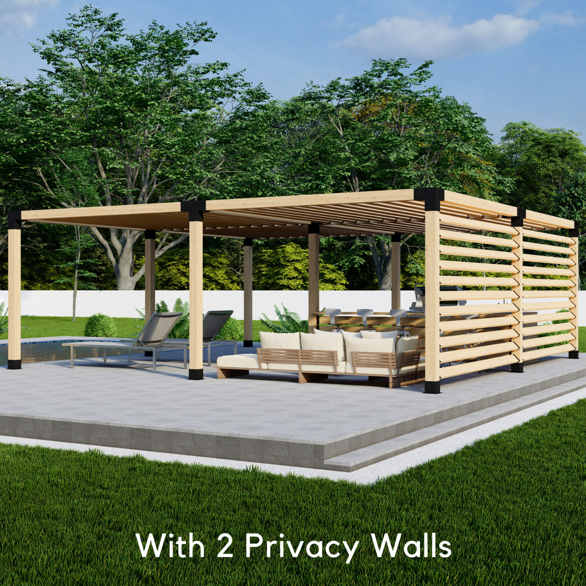 Bracket Kit to Build a Wood Freestanding Pergola