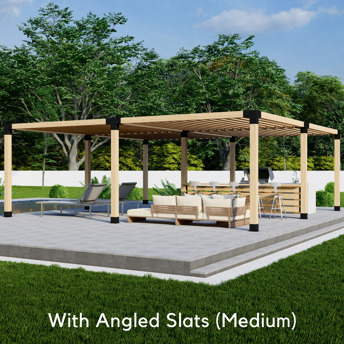 Pergola Post Brackets Kit - For Any Size Pergola