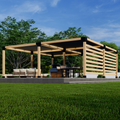 DIY Kit for a Backyard Pergola With Canopies