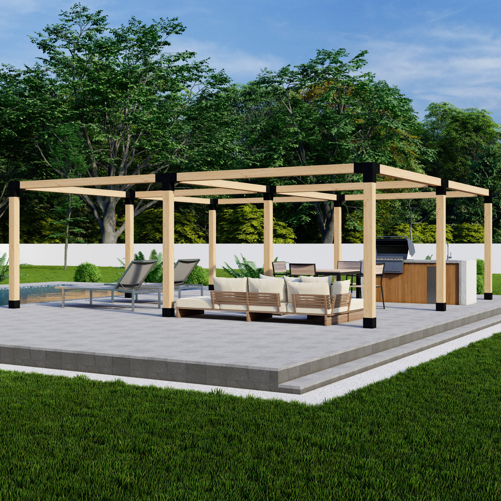 Pergola Post Brackets Kit - For Any Size Pergola