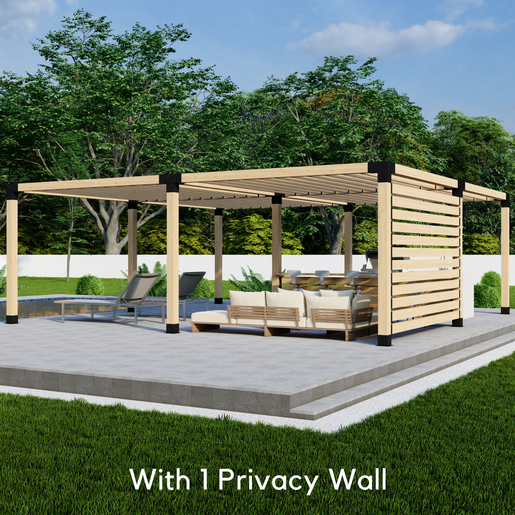 Kit for a Modern Pergola Over Pool or Patio