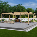 Bracket Kit for a Large Backyard Pergola
