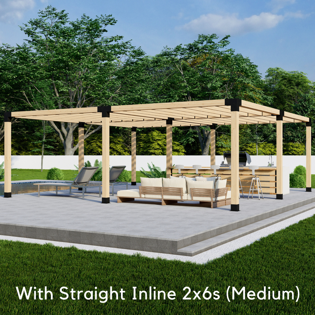 Pergola autoportante 20' x 22' avec toit