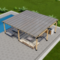 Flat-Roof Patio Cover DIY Kit (Any Size Up to 24' x 24')