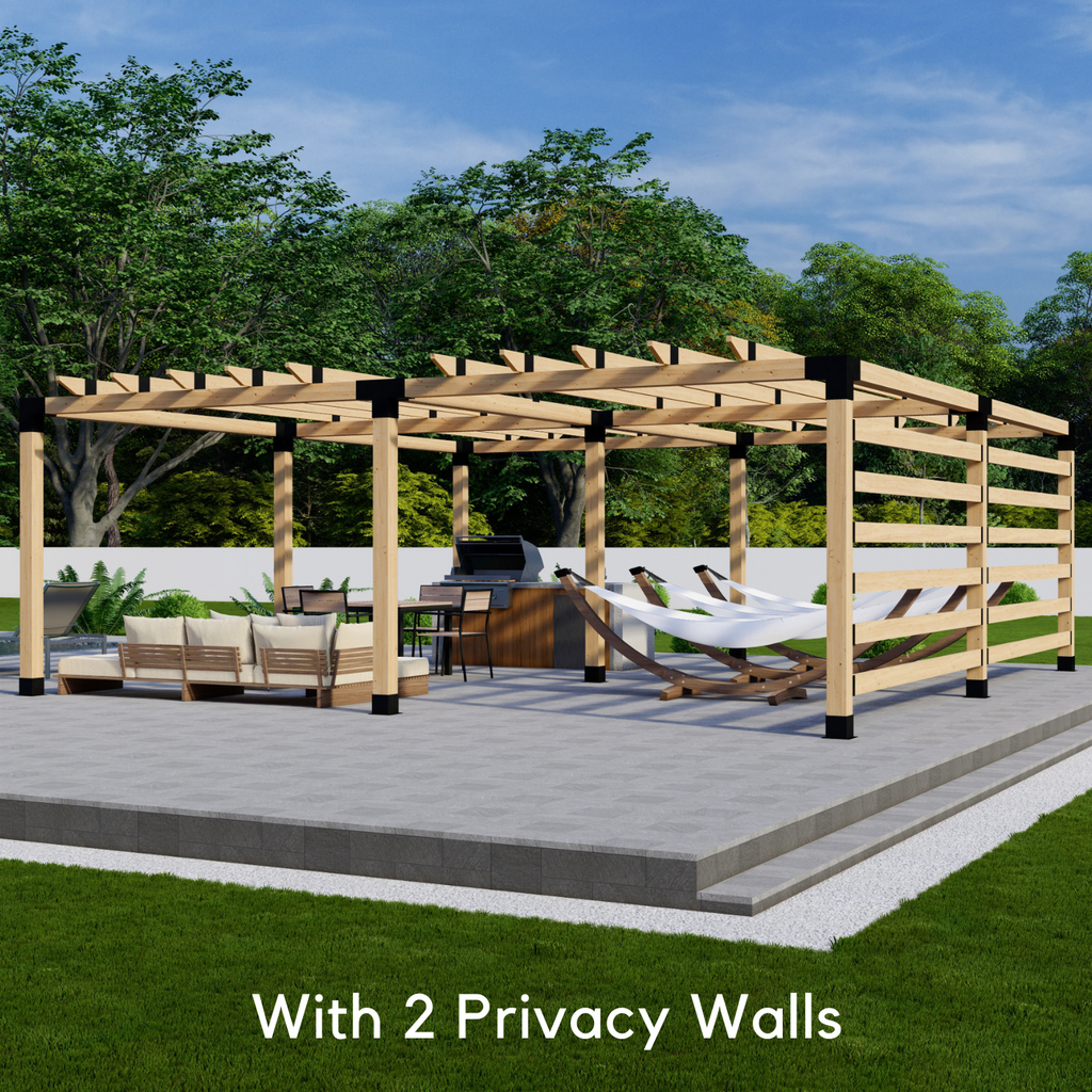 DIY Kit for a Large Pergola Not Attached to House