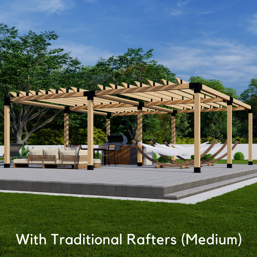 Pergola Post Brackets Kit - For Any Size Pergola