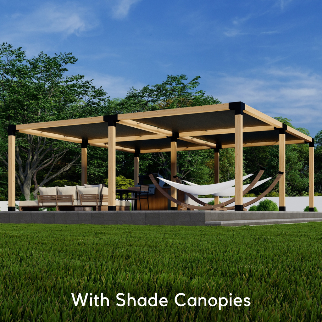 Pergola autoportante 18' x 16' avec toit