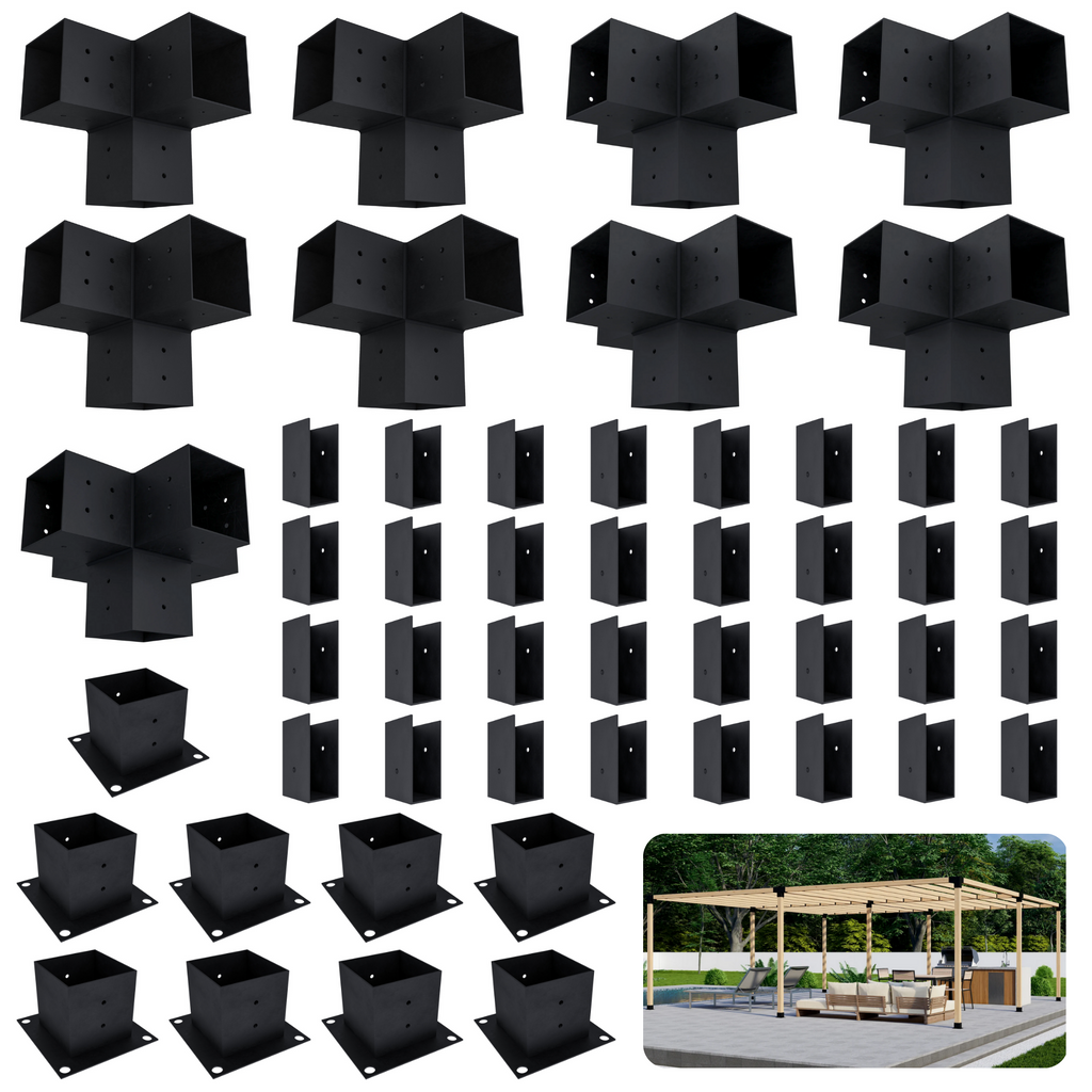 Kit de pergola autoportante 22x14 avec toit