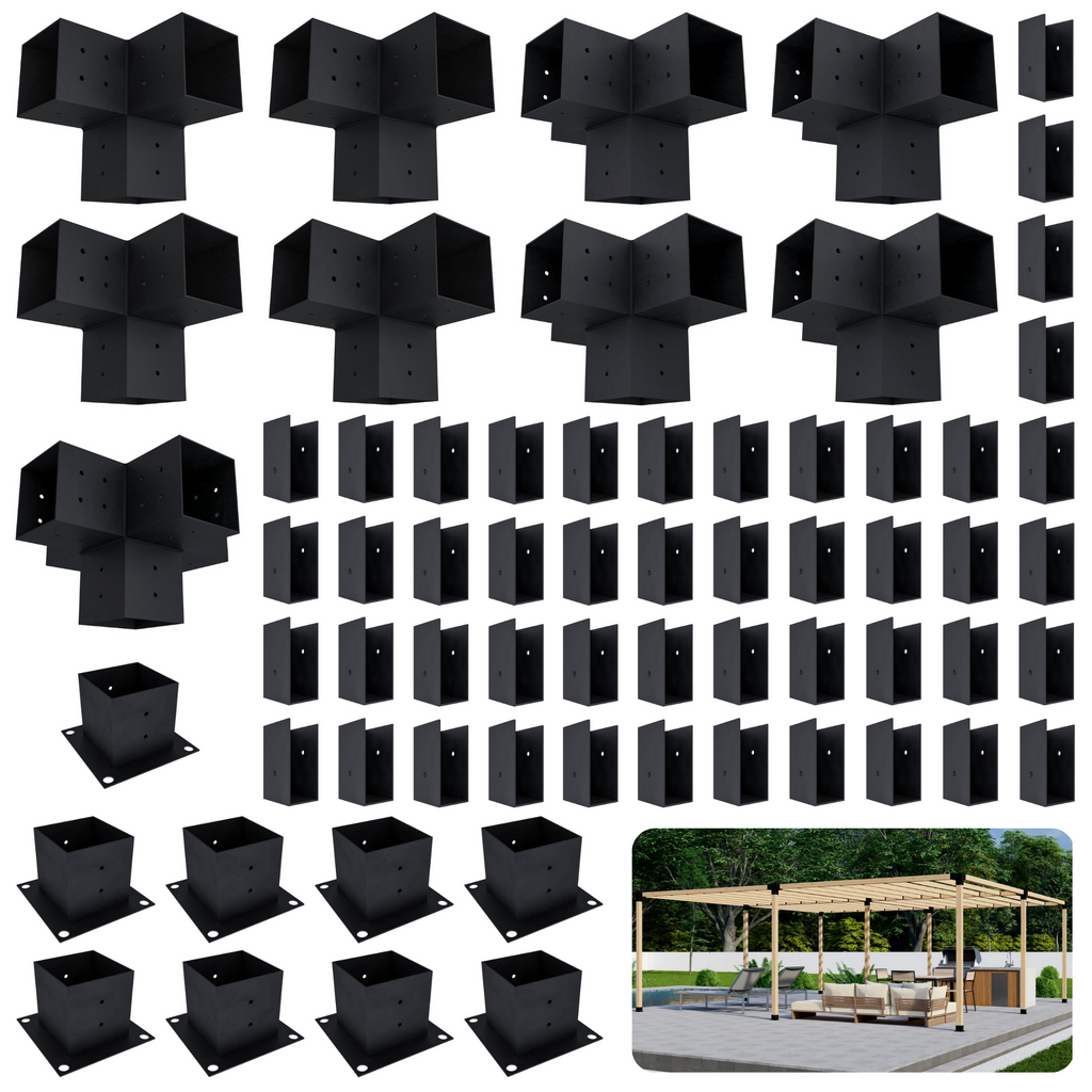 Kit de pergola autoportante 14x18 avec toit