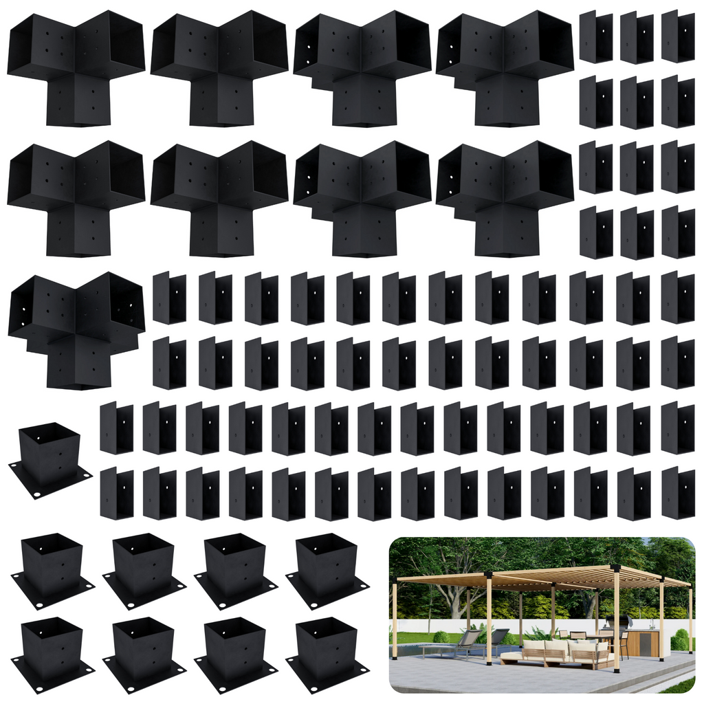Kit de pergola autoportante 20x14 avec toit
