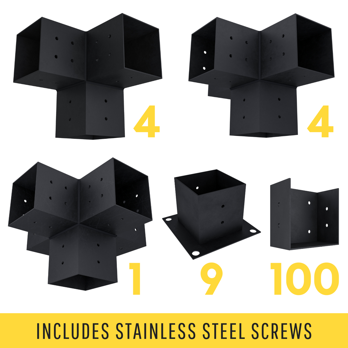 Bracket Kit for a Backyard Shade Pergola
