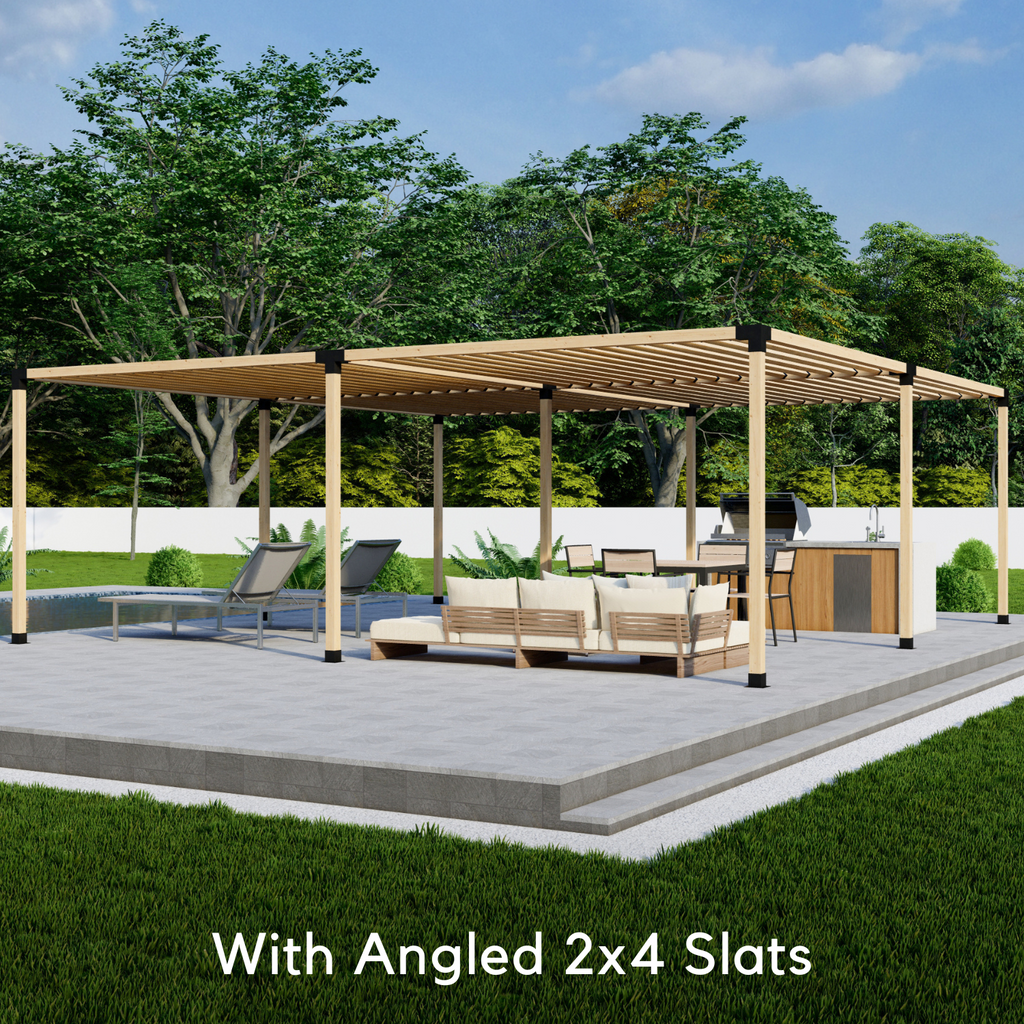 Kit de pergola autoportante 18x16 avec toit