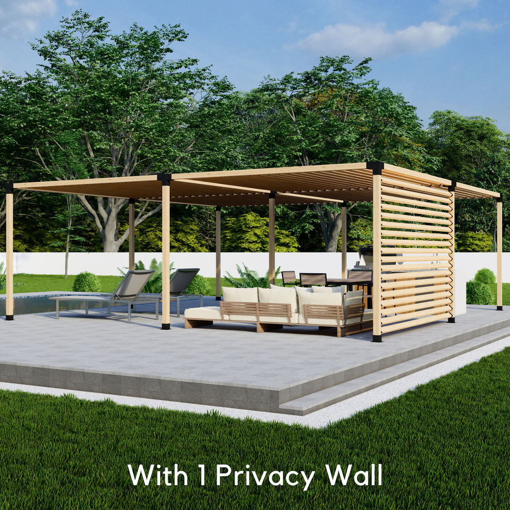 DIY Modern Steel and Wood Pergola Kit