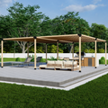 DIY Modern Steel and Wood Pergola Kit