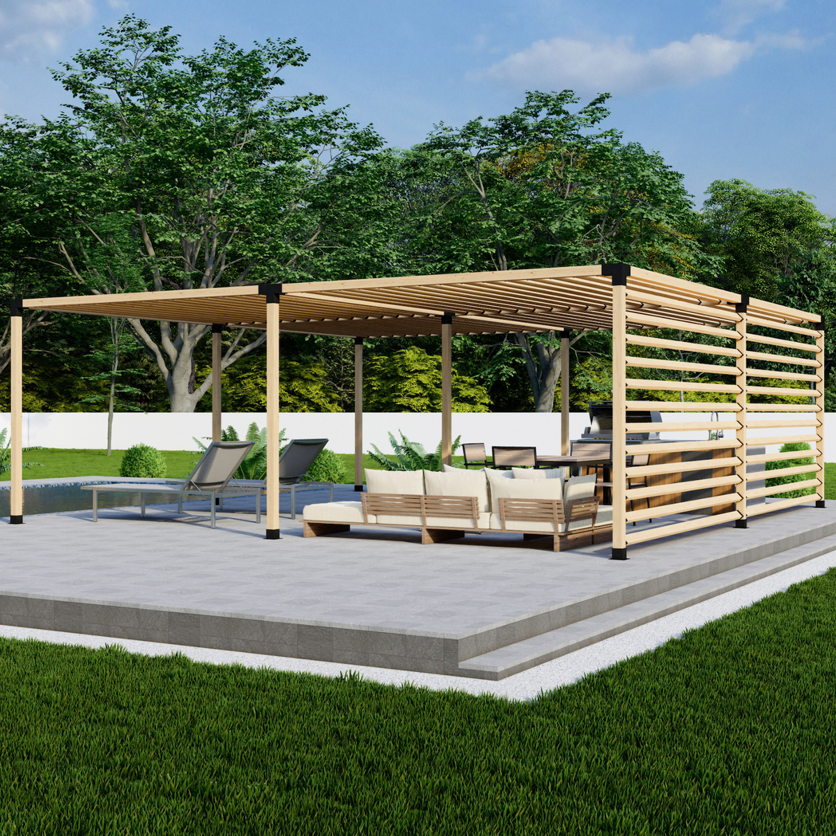 Bracket Kit for a DIY Pergola With 4x4 Posts