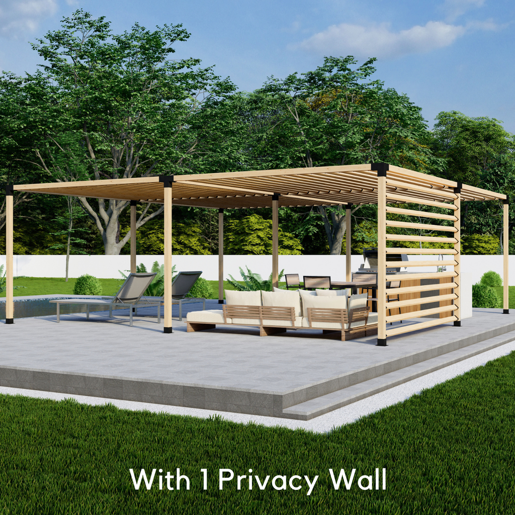 Bracket Kit for a Wood & Metal Backyard Pergola