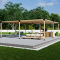 Bracket Kit for a Wood & Metal Backyard Pergola
