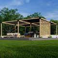 Bracket Kit to Build a Contemporary Timber Pergola