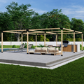 Bracket Kit for Building a Wood Frame Pergola