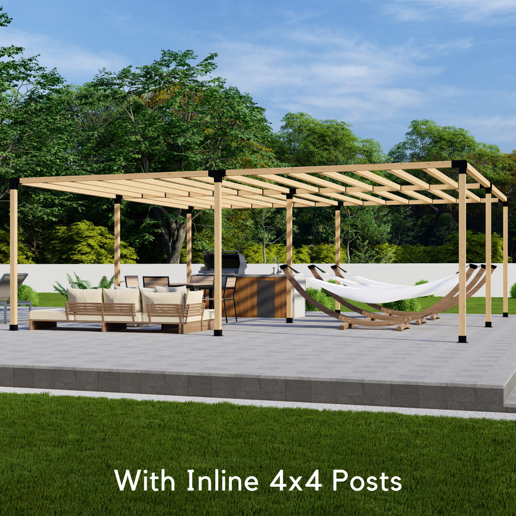 Kit de pergola autoportante 20x15 avec toit