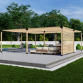 Bracket Kit for a Pergola With Back Wall