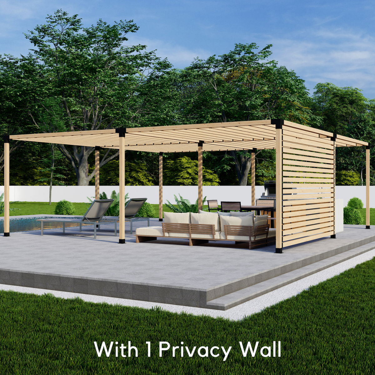 Black Metal Pergola Kit (Brackets & Hardware)
