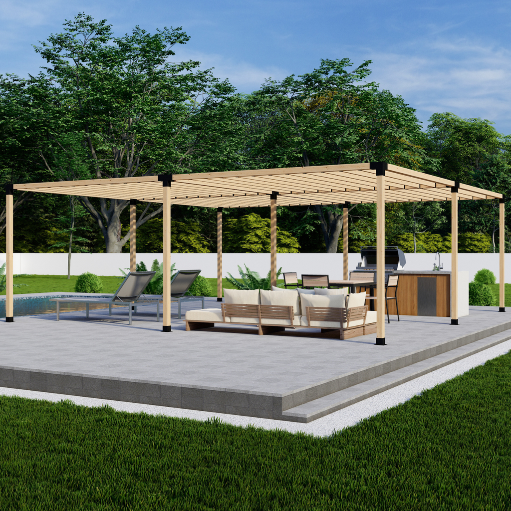 Black Metal Pergola Kit (Brackets & Hardware)