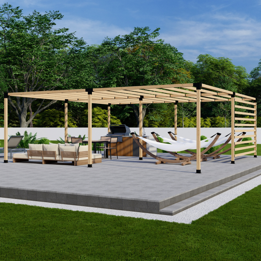 Bracket Kit for a Lattice-Roof Pergola