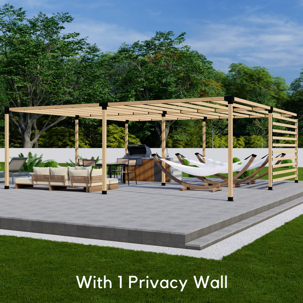 Bracket Kit to Build a Contemporary Wood Pergola