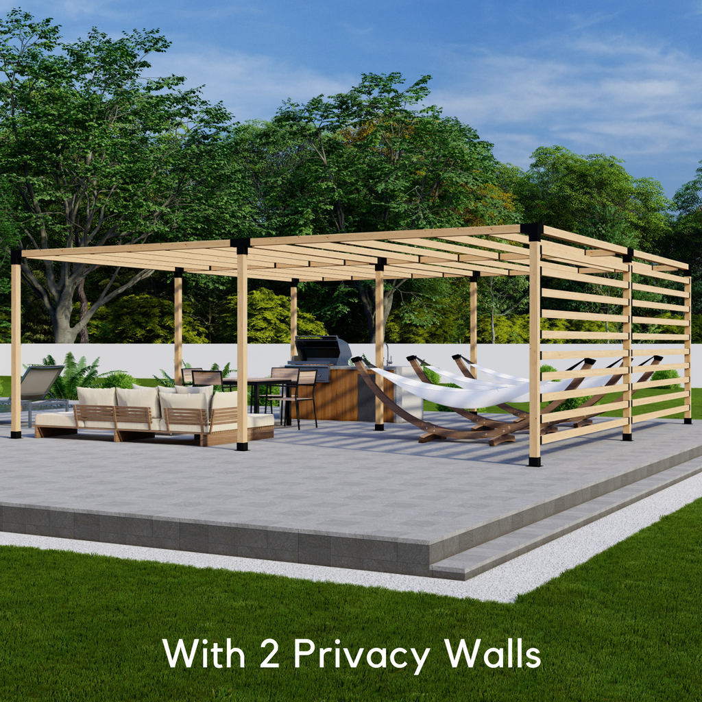 Bracket Kit to Build a Contemporary Wood Pergola