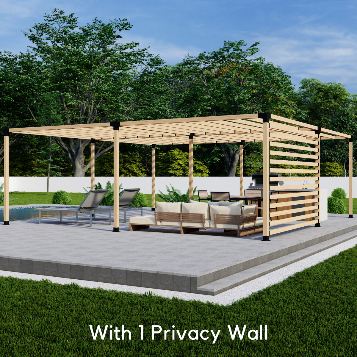 Hardware Kit for a Large Wooden Pergola