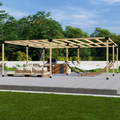 Bracket Kit for a Modern Metal and Wood Pergola