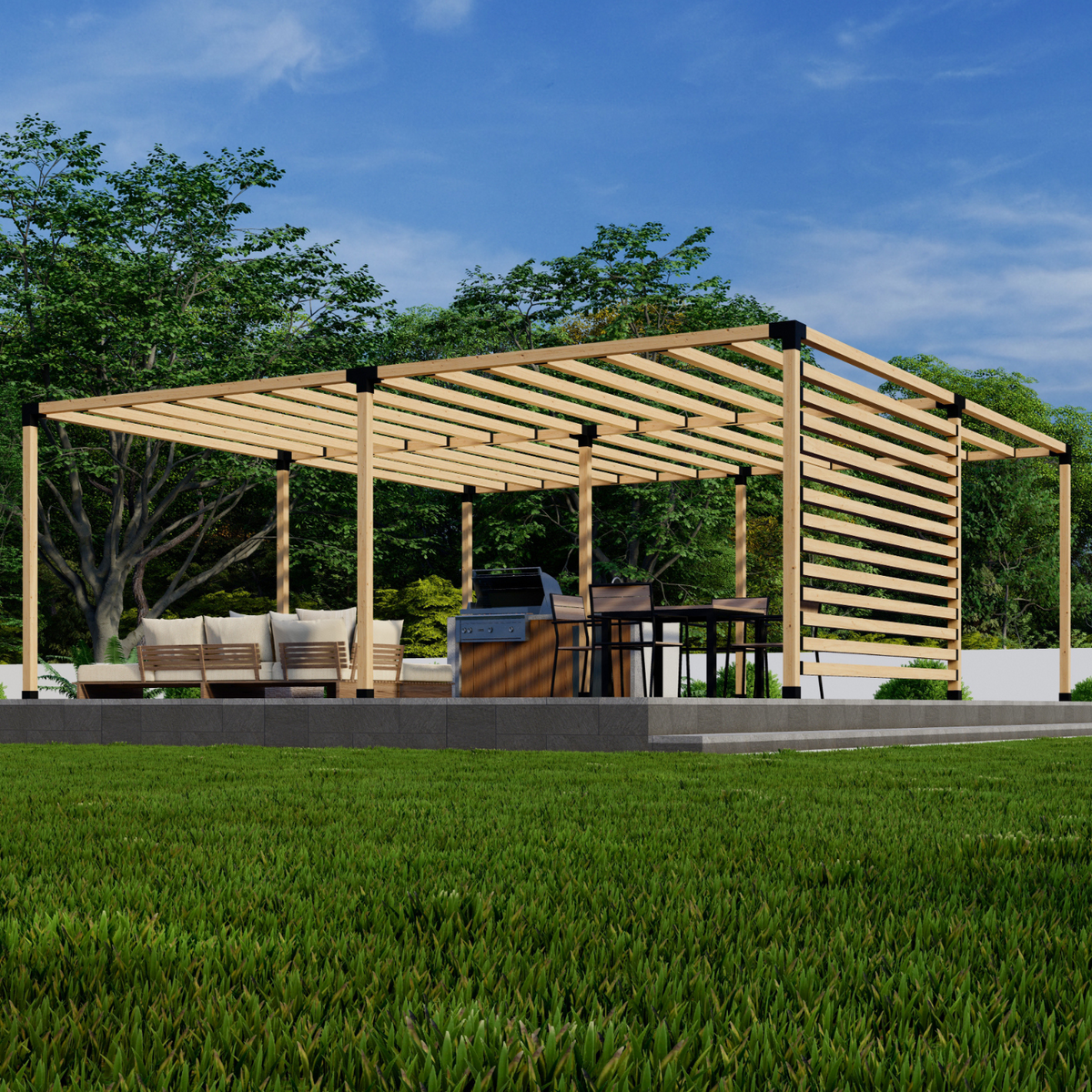 Bracket Kit for Building a DIY Wood Pergola