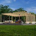 Bracket Kit for a Backyard Shade Pergola